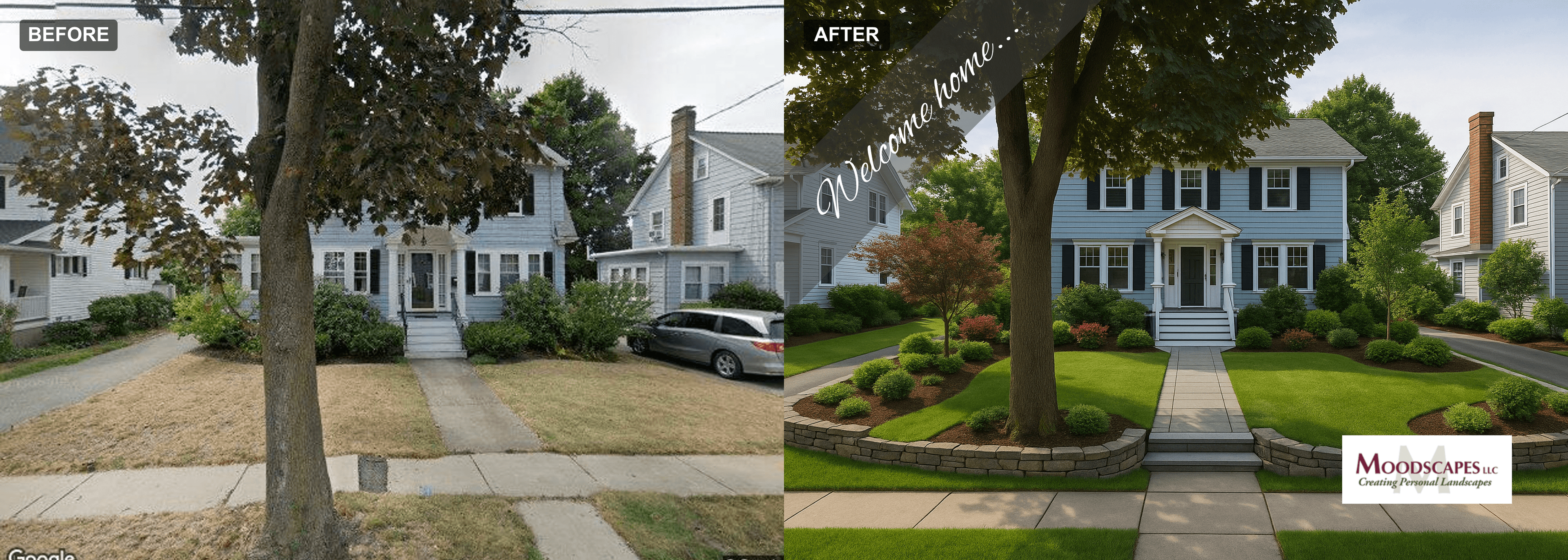 Before and after - 20 Gorham Rd