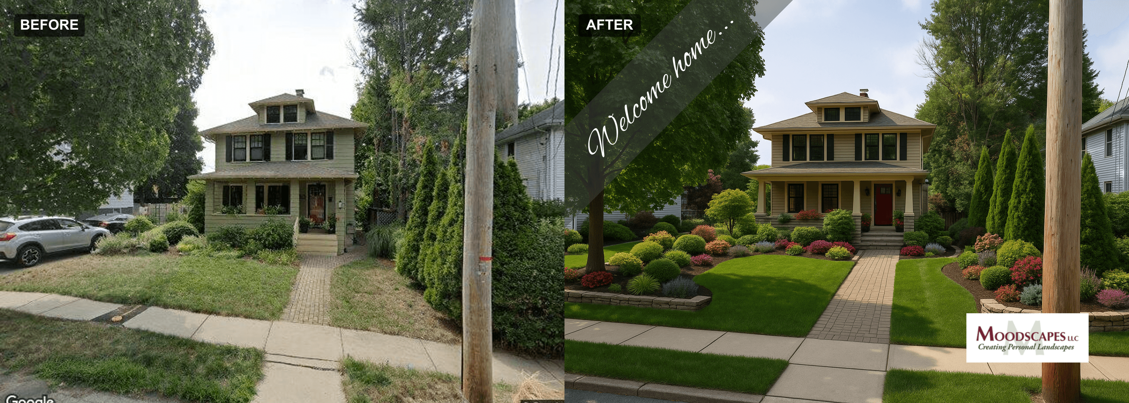 Before and after - 30 Gorham Rd