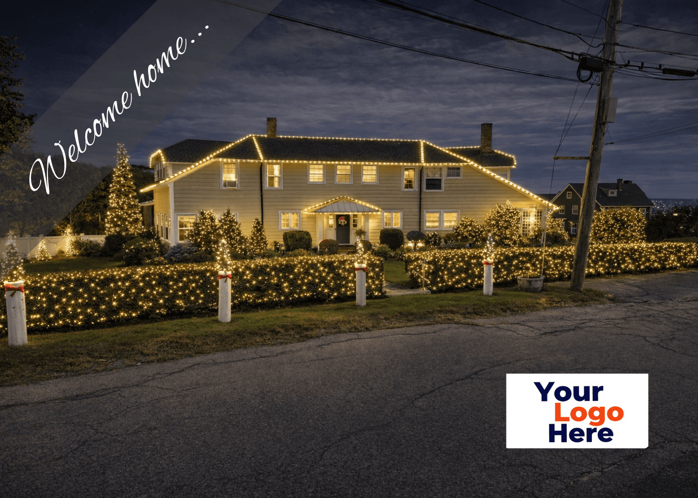 Holiday Lights postcard front